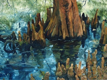 Cypress Knees Natchez
oil on canvas
30” x 40”